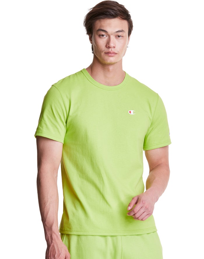 Champion Mens T-Shirt NZ - Heritage C Logo Green ( 5927-EDGHR )